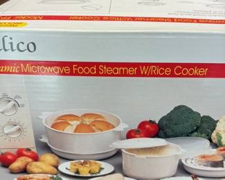 Llico Microwave Food Steamer with Rice Cooker