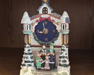 Christmas Village Clock
