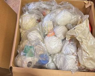 Box of Assorted Yarn