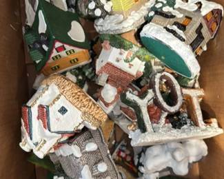Assorted MIniature Christmas Village Houses