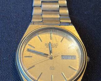 Seiko Quartz Gold Tone Watch