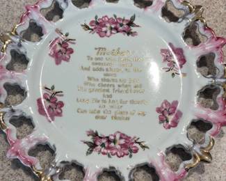 Vintage Mother's Day Decorative Plate
