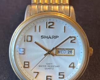 Sharp Water Resistant Quartz Watch