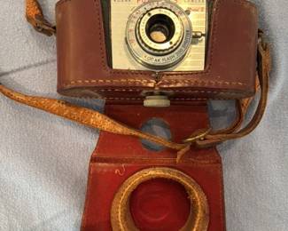 Kodak Pony 135 Model B Camera with Leather Case