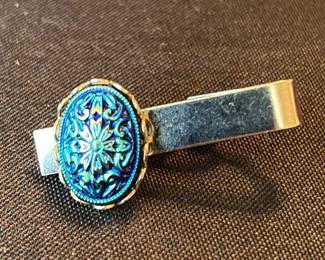 Victorian Era "Millefiori" Glass Tie Clip