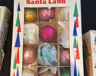 Vintage Christmas Ornaments Set