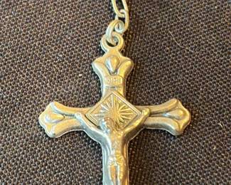 Red Bead Rosary with Crucifix