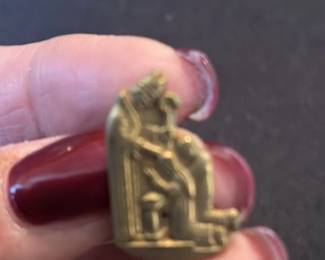 Vintage Mechanical Tin Toy Train Engine