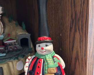 Christmas Village Snowman Figurine