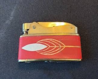 Vintage "Flame" Design Lighter with Case