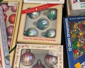 Vintage Glass Christmas Ornaments