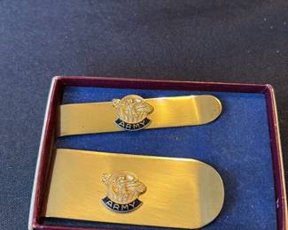 United States Marine Corps Money Clip and Tie Clip Set