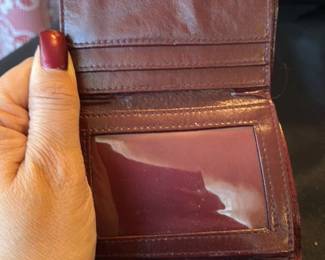 Vintage Red Eel Skin BiFold Wallet