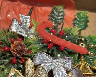 Vintage Christmas Garland with Lights