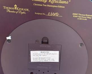 Thomas Kinkade "Holiday Reflections" Christmas Tree Masterpiece Edition