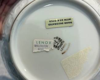 Lenox Wellington Bowl with 24K Gold Grim