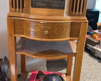 Philco Record Player Console with Storage