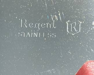 Regent Sheffield Stainless Steel Cake Knife and Server Set with Mother of Pearl