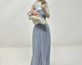 Nao Lladro "My Little Bouquet Woman",  13"H,  $35