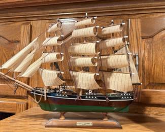 Cutty Sark 1869  pirate ship, 24"L x 20"H, $75