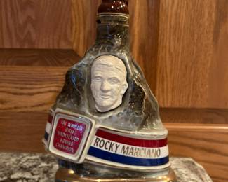 1973 Rocky Marciano boxer Jim Beam Whiskey decanter, $20