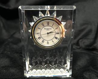 Waterford Lismore clock, $25