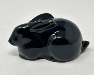 Baccarat Black Bunny art glass,  $45