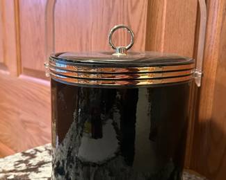 MCM Black & Gold ice bucket,  $15