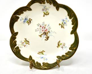 Limoge Scalopped Edge Plate/bowl (1896-1905),  $15