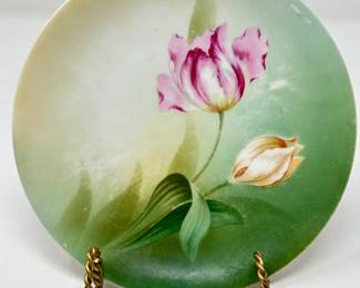 Vintage porcelain hand-painted plate by RS Germany, $10
