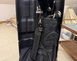 Knight Golf clubs, golf bag and travel case, was $140, NOW $95