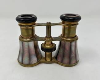 Opera glasses with mother of pearl panels, $25