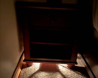 Additional view of Aspenhome nightstand, night lights on the bottom ~