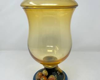Jay Strongwater Fruitful Glass Jar, "Paulino", $995 (Retail $3400)