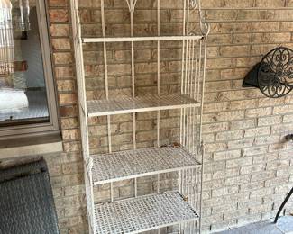 Metal bakers rack, $55