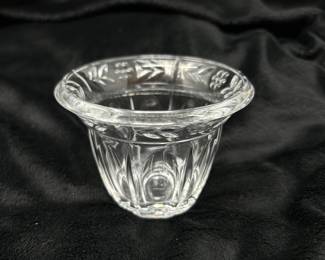 Vintage Mikasa glass votive, 3"H x 4"D,  $6