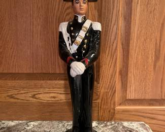Tall Vintage 1960's Galliano Carabinieri Soldier decanter, $15