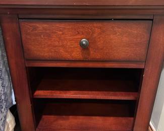 Aspenhome nightstand, night lights on the bottom, 1 available. 23"W x 16"D x 26"H, was $175, NOW $125