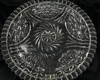 12" Anchor Hocking Stars and Bars platter, $12