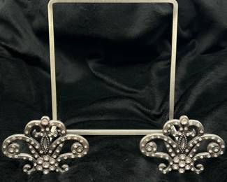 Bejeweled picture frame holder, 7”W,  $10