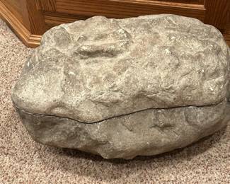 Faux storage boulder, $24