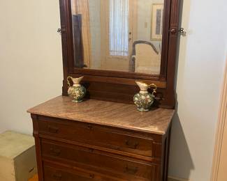 Marble top dresser