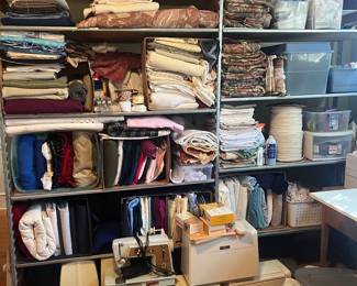 Sewing machines, fabric, trim