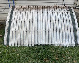 Vintage metal awning