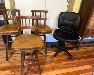 3 swivel stools, office chair