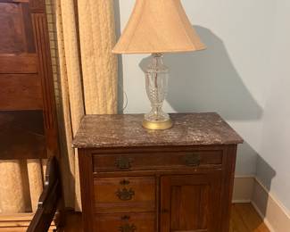 Marble top washstand