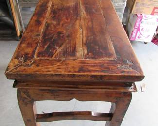 primitive side table