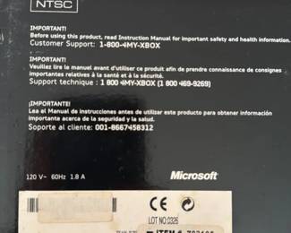 Original Xbox Video Game Console