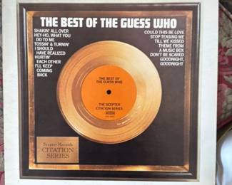 The Guess Who - The Best of the The Guess Who Framed Gold Record