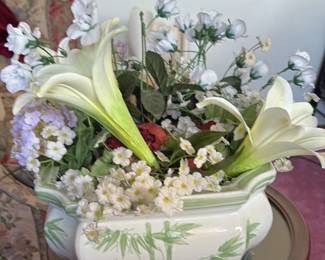 Artificial Floral Arrangment in Ceramic Vase